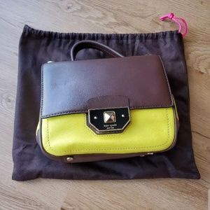 Pre-Owned Kate Spade NY Crossbody Yellow Brown